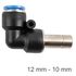 Red. Insert Elbow Pu 12mm - 10mm